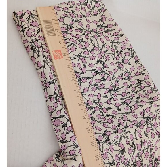 Vintage Nicole Miller 100% Silk Size 8 Limited Edition Pink Flowers 2/4 Sleeves - Picture 6 of 10